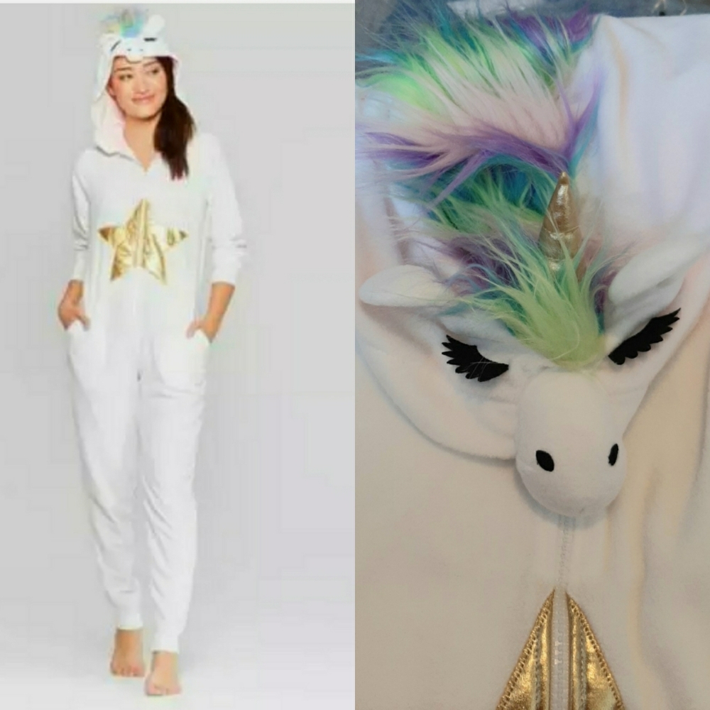 Womens Unicorn Union Suit Pajamas Halloween